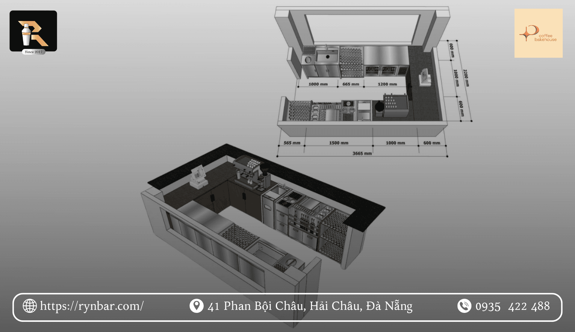 Chi tiết hoàn thiện từ xưởng inox Rynbar Đà Nẵng