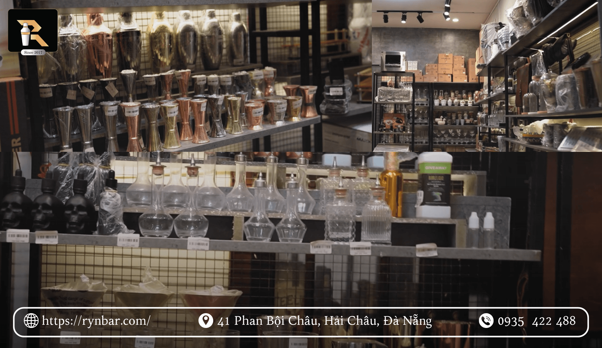Bộ sưu tập dụng cụ pha chế tại Đà Nẵng cao cấp Rynbar